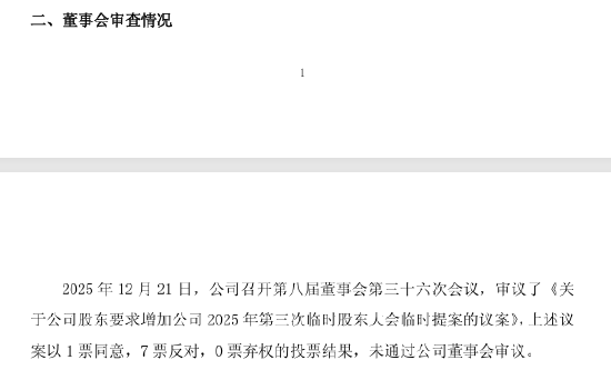 华夏幸福：董事会对平安人寿临时提案不予提交股东大会审议